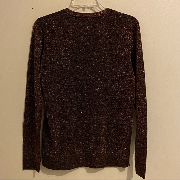 THML Anthologies Blouse Metallic Size Medium Festival Shimmer Party Glam Concert - Picture 6 of 10